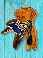Load image into Gallery viewer, Hunting Dog with Duck Freshie- Car Air Freshener