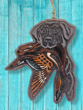 Load image into Gallery viewer, Hunting Dog with Duck Freshie- Car Air Freshener