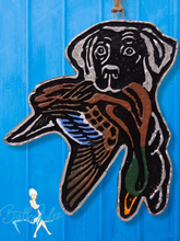 Load image into Gallery viewer, Hunting Dog with Duck Freshie- Car Air Freshener