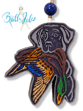 Load image into Gallery viewer, Hunting Dog with Duck Freshie- Car Air Freshener