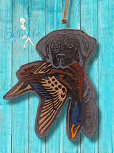 Load image into Gallery viewer, Hunting Dog with Duck Freshie- Car Air Freshener