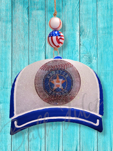 Astros Ball Cap/ Trucker Hat Car Freshies