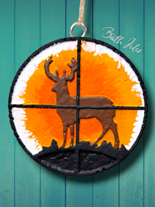 Deer in Scope Crosshairs Freshie - Car Air Freshener