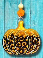 Load image into Gallery viewer, Cheetah Print Pumpkin Freshies- Car Air Freshener