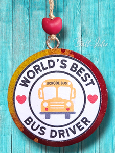 School Bus - Bus Driver - Car Freshie