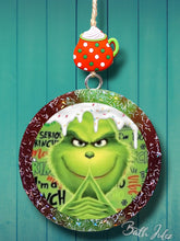 Load image into Gallery viewer, Grinch Cardstock Logo Freshie - Car Air Freshener