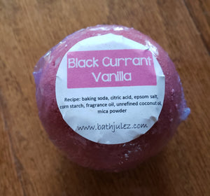Black Currant Vanilla Bath Bomb
