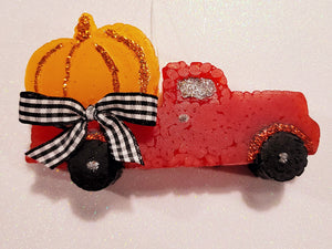 Fall Farm Truck with Pumpkin - Car Freshie