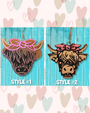 Load image into Gallery viewer, Highland Cow Freshie- Car Air Freshener