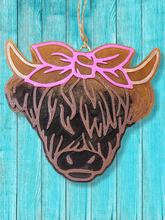 Load image into Gallery viewer, Highland Cow Freshie- Car Air Freshener