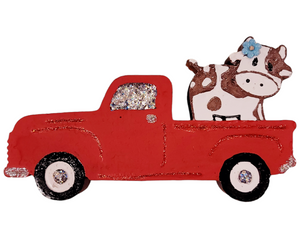 Farm Truck & Cow - Car Air Freshener