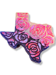 Texas with Roses - Car Freshie - Air Freshener