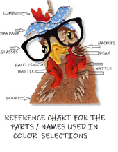 Load image into Gallery viewer, Chicken with Glasses Car Freshie