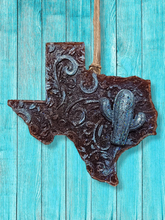 Load image into Gallery viewer, Tooled Leather Texas Freshie - Car Air Freshener