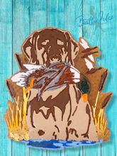 Load image into Gallery viewer, Duck Dog in Cattails Freshie- Car Air Freshener