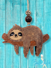 Load image into Gallery viewer, &quot;Sloth on a Tree&quot; Car Freshie Air freshener