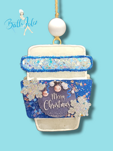 Christmas Cocoa / Latte Cup Freshie- Air Freshener
