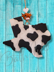 Cow Print Texas - Car Freshie - Air Freshener