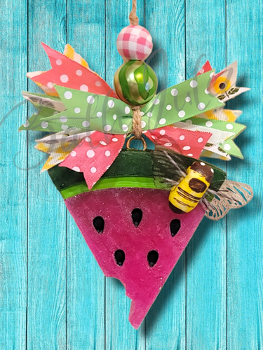 Watermelon Freshie- Aroma bead car air freshener