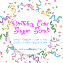 Load image into Gallery viewer, Birthday cake sugar scrub